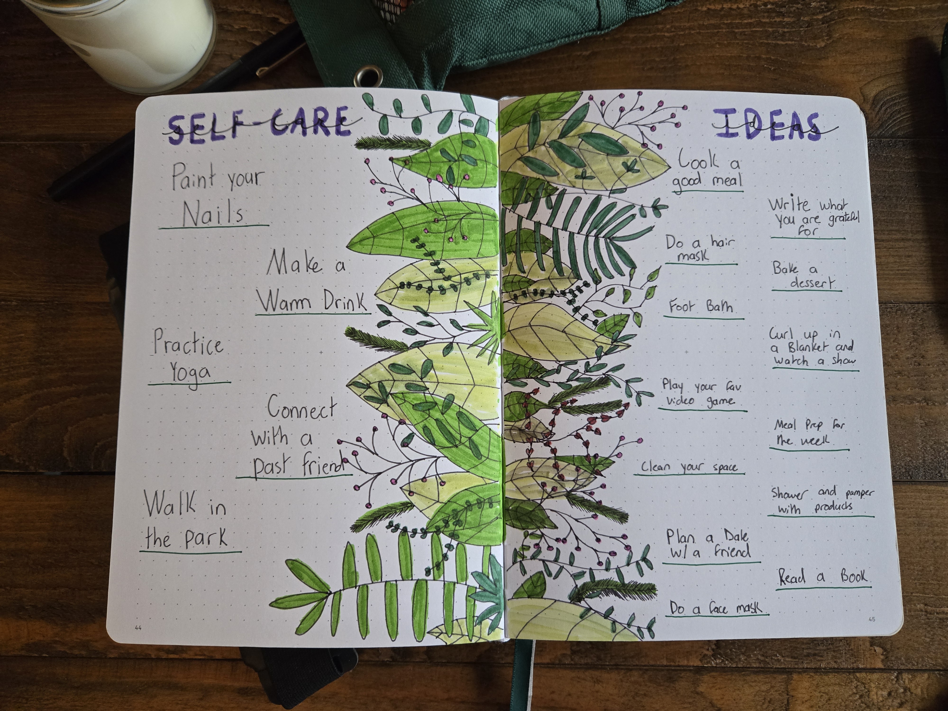 Self Care Page